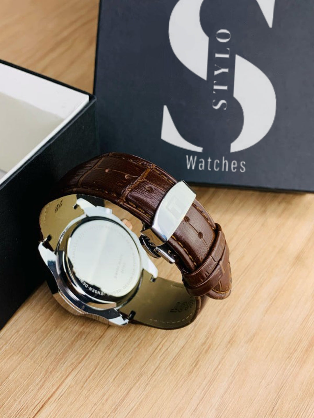 Branded Chronograph working Watch (Brown Silver)