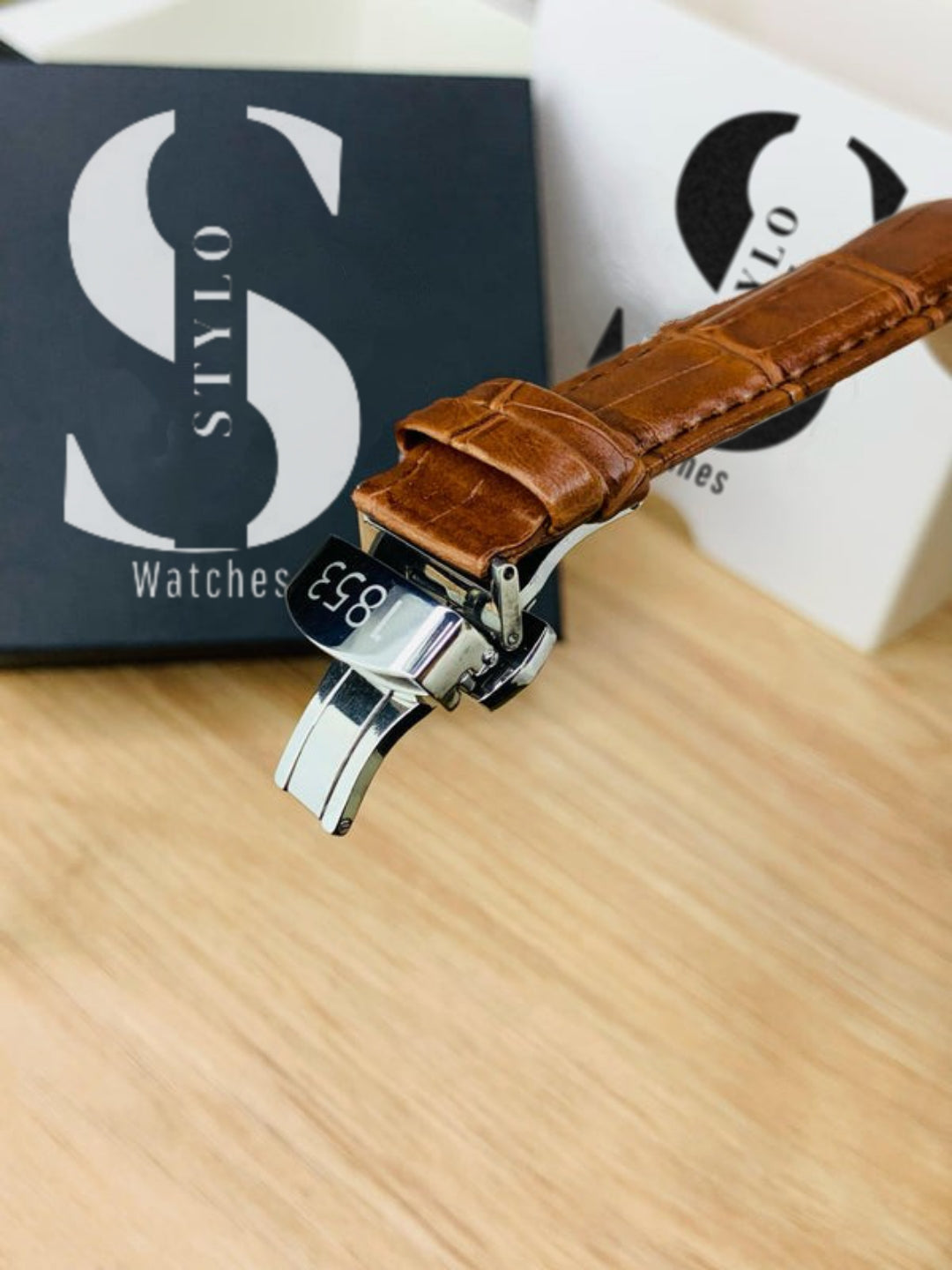 Branded Chronograph working Watch (Brown Gold)