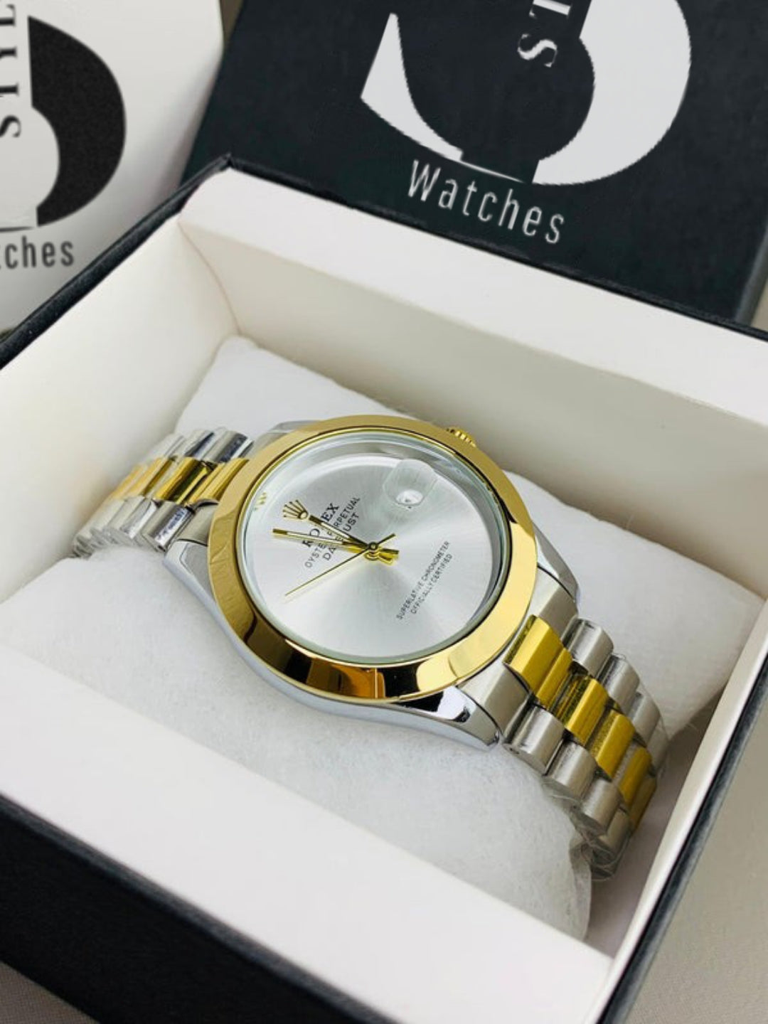 Branded Two Tone White