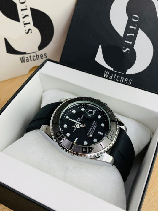 Yacht Master | Silver Black