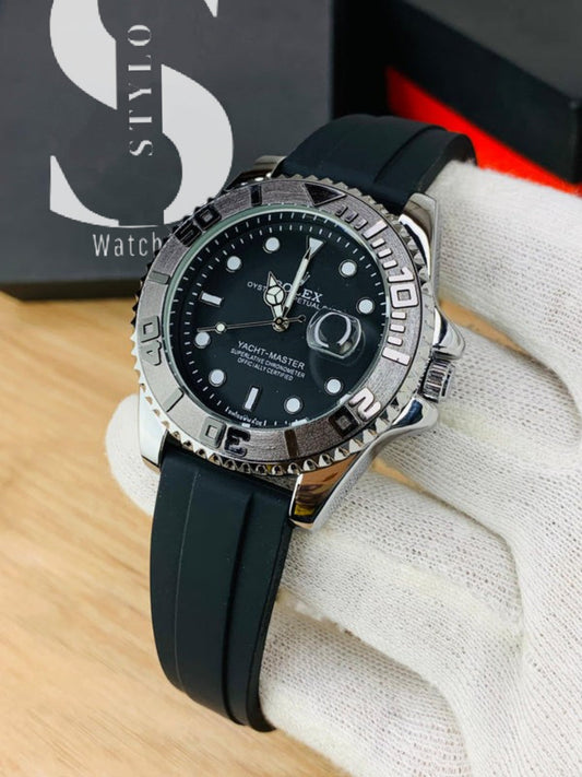 Yacht Master | Silver Black
