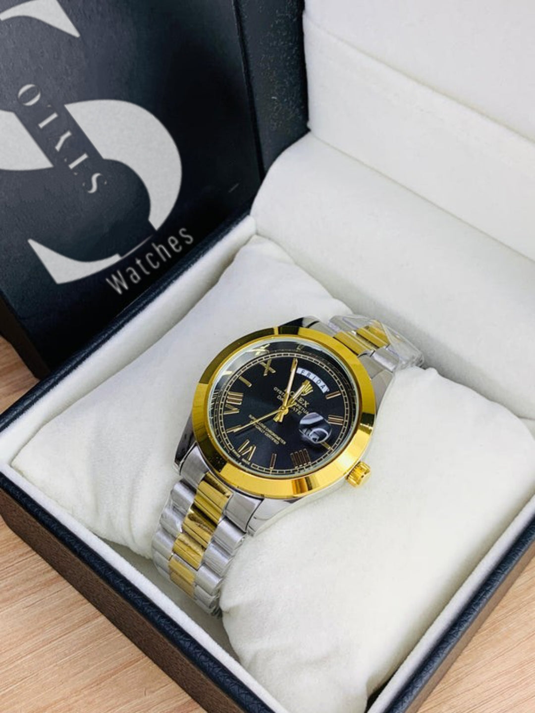 Day&Date Roman Model (Two Tone Black)