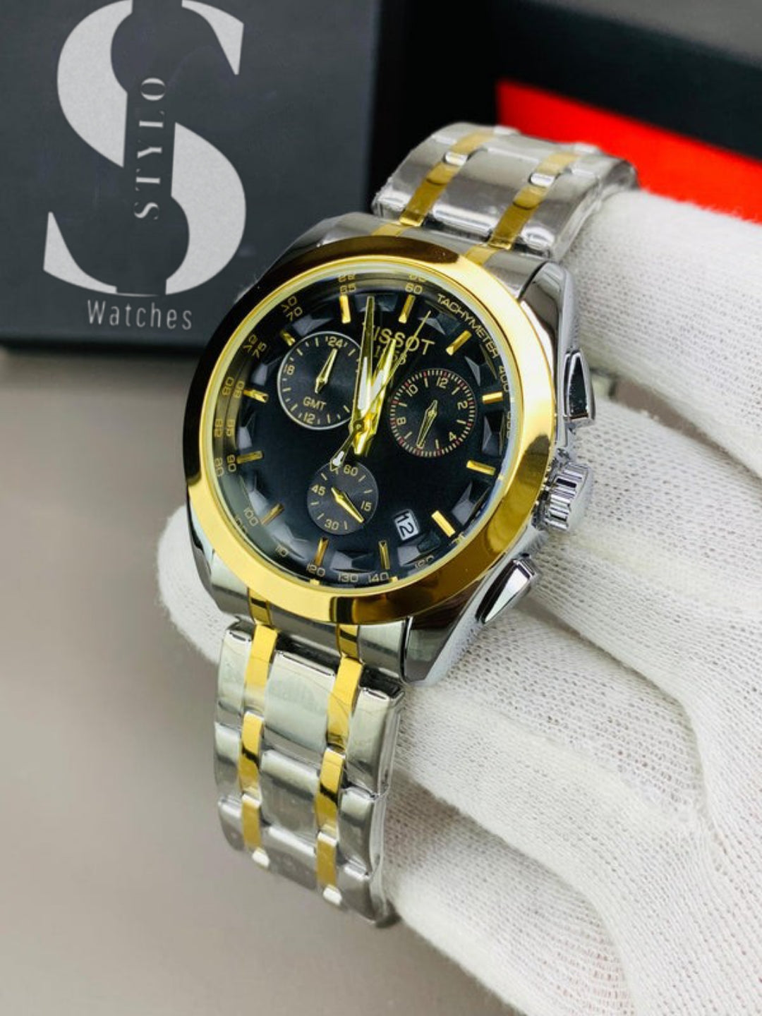 Demanding Chrono |Two Tone Black