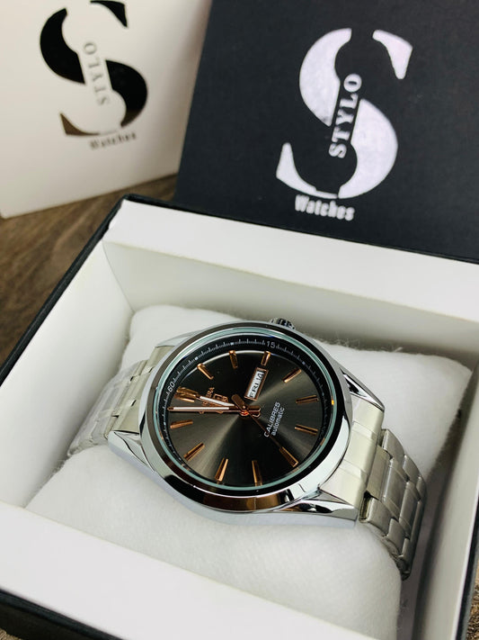 Stylo Tag Chain (Silver Black)